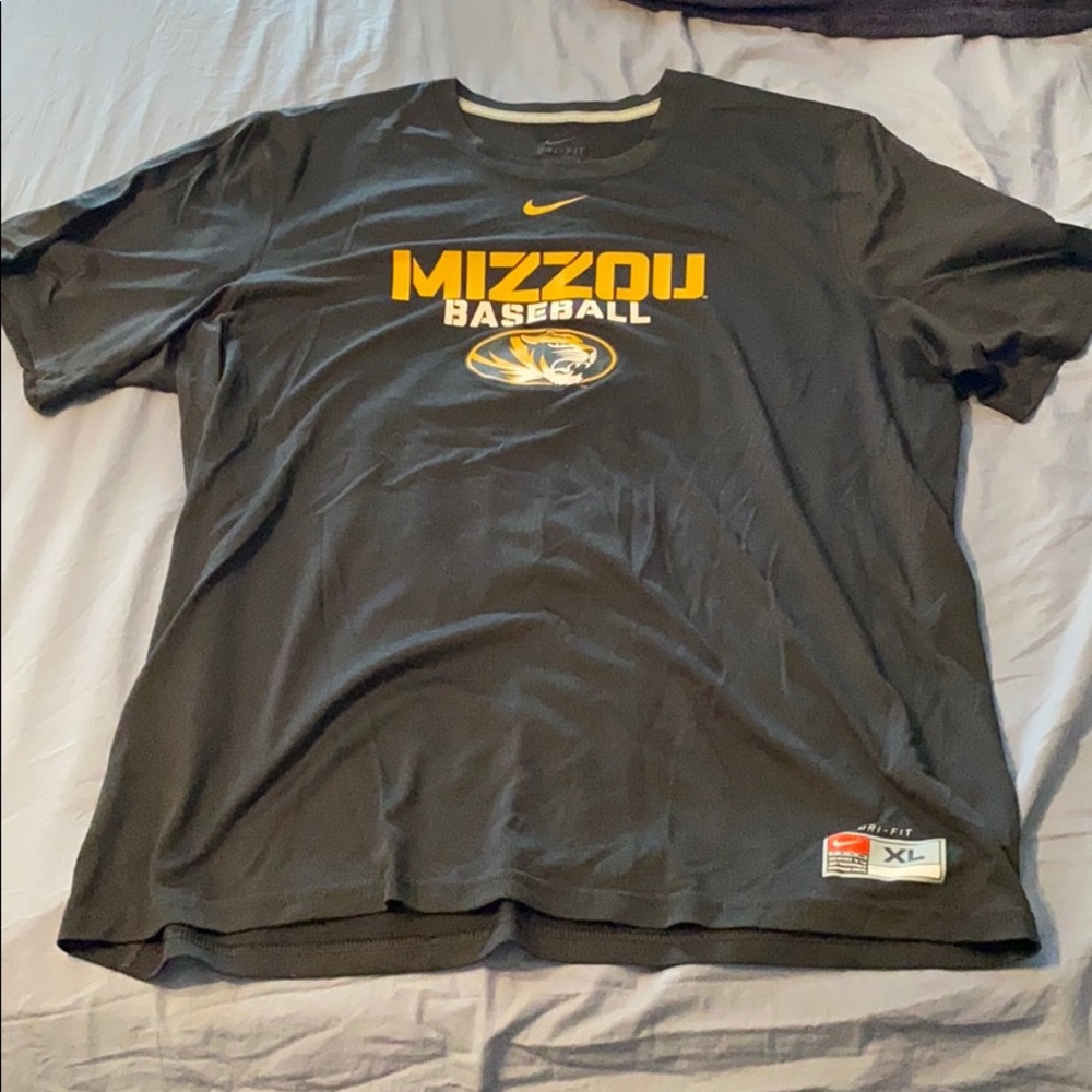 Mizzou nike baseball shirt